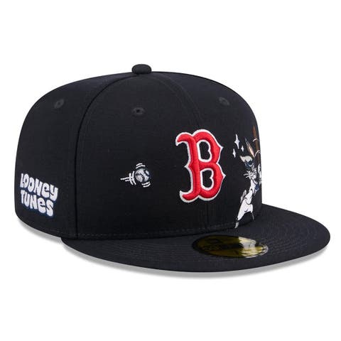 Men's New Era Navy Boston Red Sox Looney Tunes Bugs Bunny 59FIFTY Fitted Hat