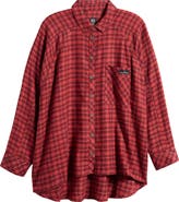 BDG Urban Outfitters Brendan Check Oversize Button-Up Shirt