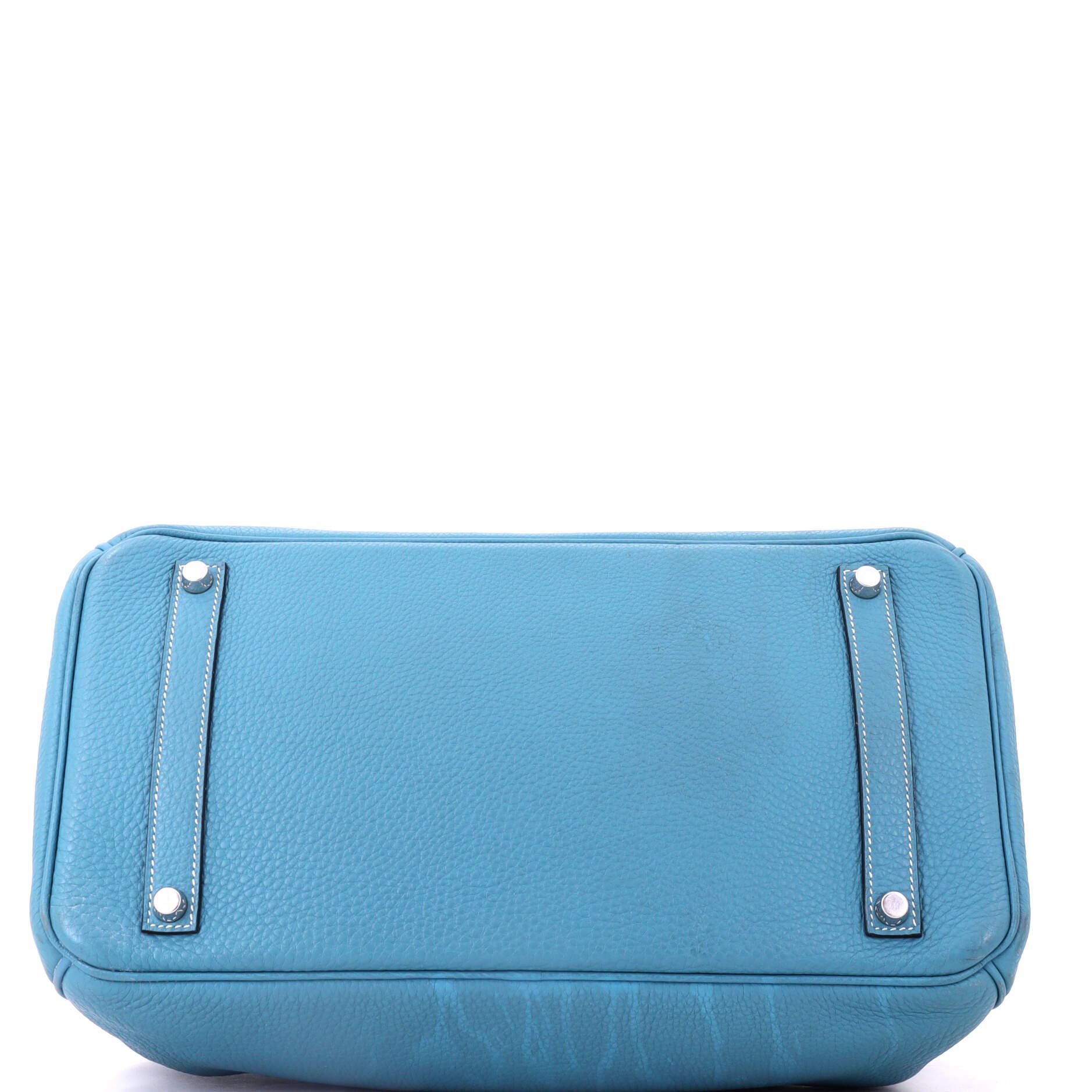 Birkin Handbag Blue Togo with Palladium Hardware 35, Alternate, color, Bleu Jean