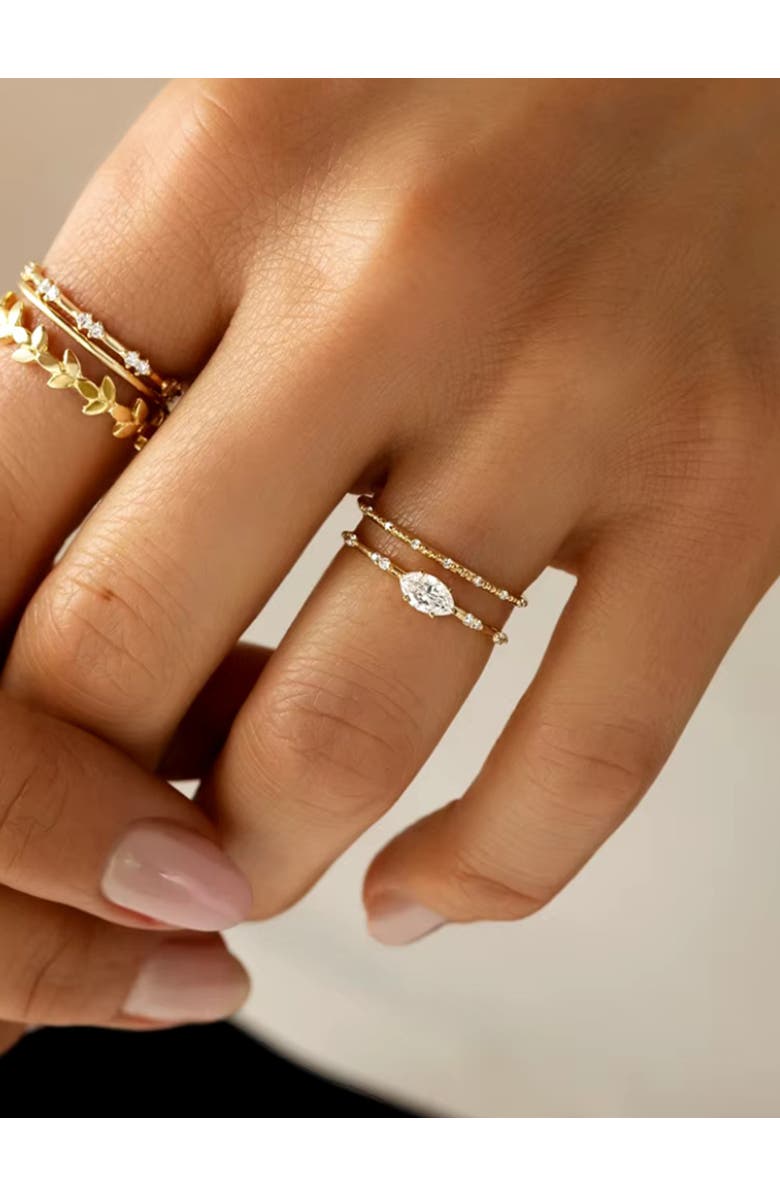 Hollywood Sensation Vivid Elegant Marquise-Cut Cubic Zirconia Ring, Alternate, color, 