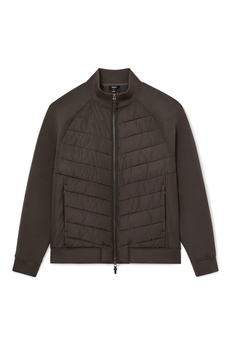 Calvorn Quilted Hybrid Jacket, Alternate, color, BROWN
