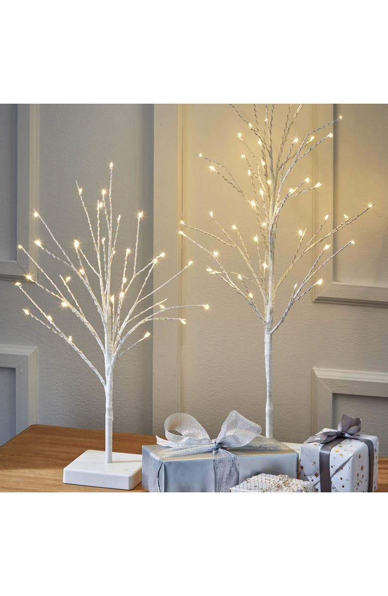 tag Glint LED Tall White Artificial Christmas Tree Indoor Decor, Alternate, color, White