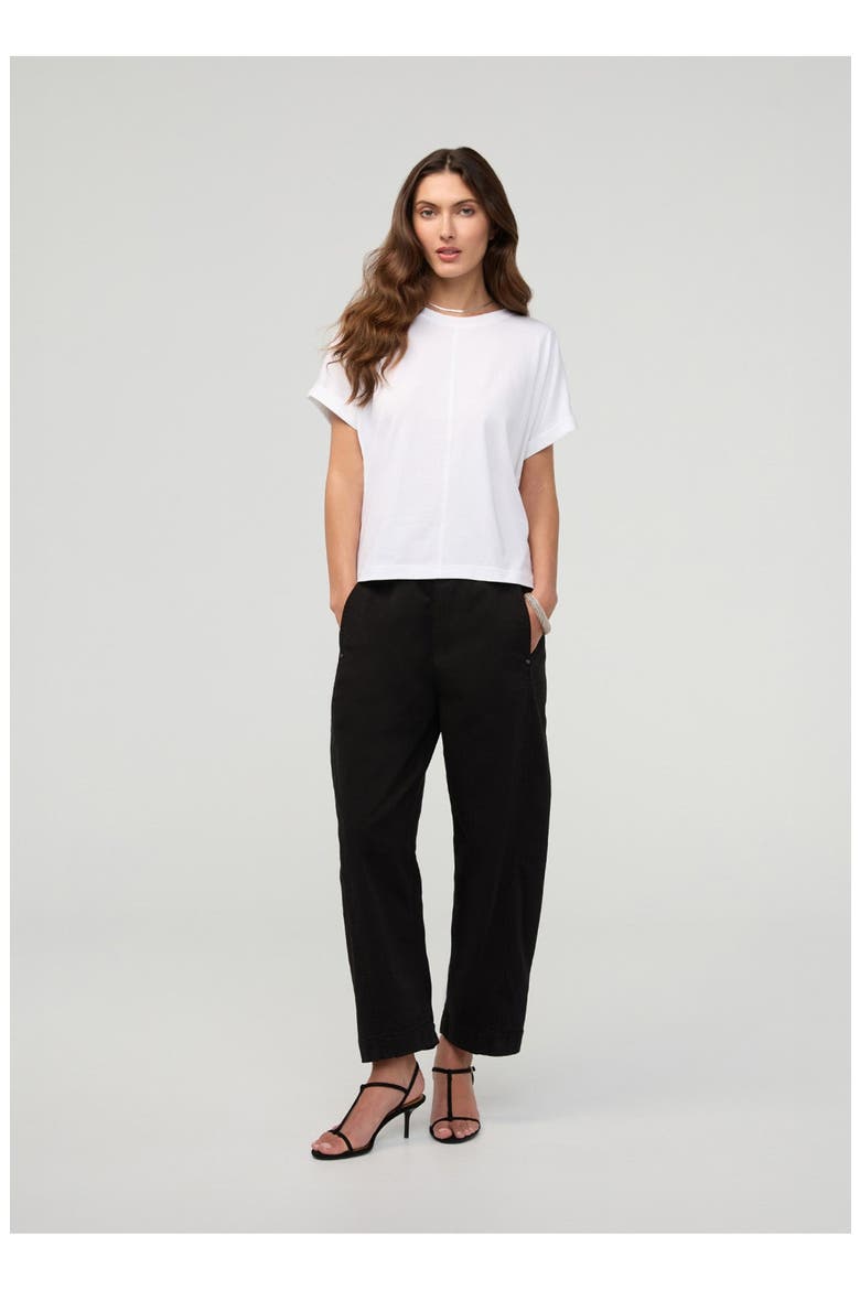 FlexTwill Barrel Pull On Pant, Main, color, Black