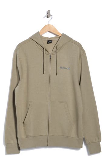 Hurley One & Only Zip Hoodie In Green