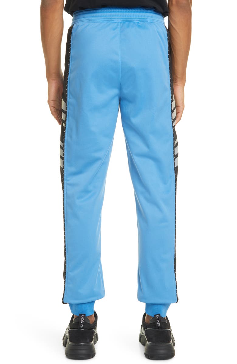 Givenchy Reflective Logo Stripe Track Pants, Alternate, color, 