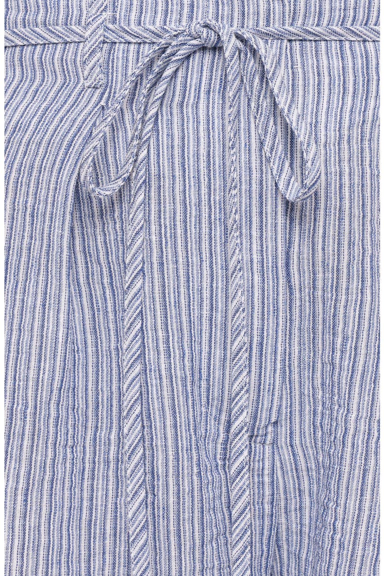 Jazzara Stripe Paperbag Shorts, Alternate, color, BLUE/ WHITE STRIPE