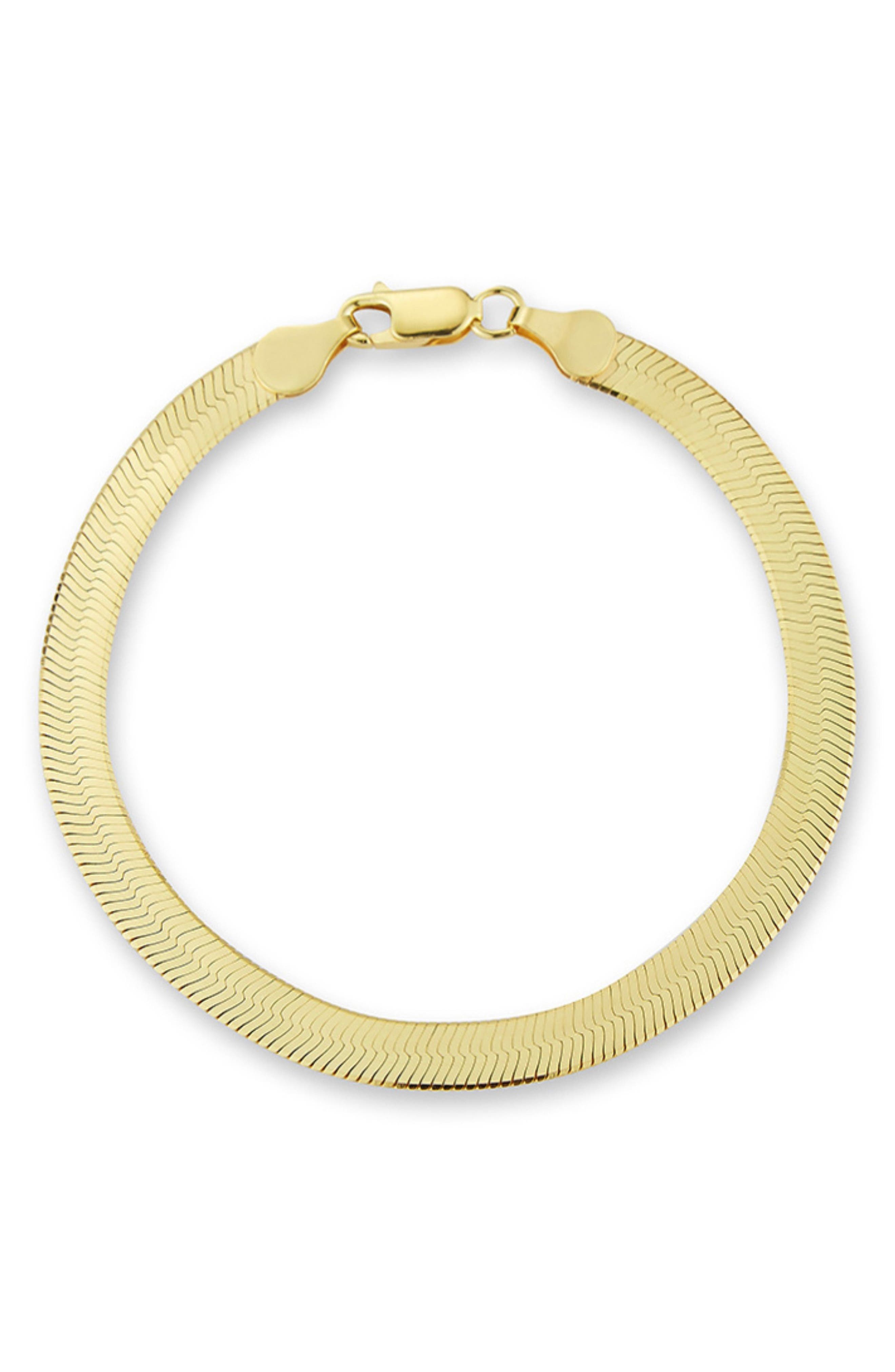 GLAZE JEWELRY Herringbone Chain Anklet