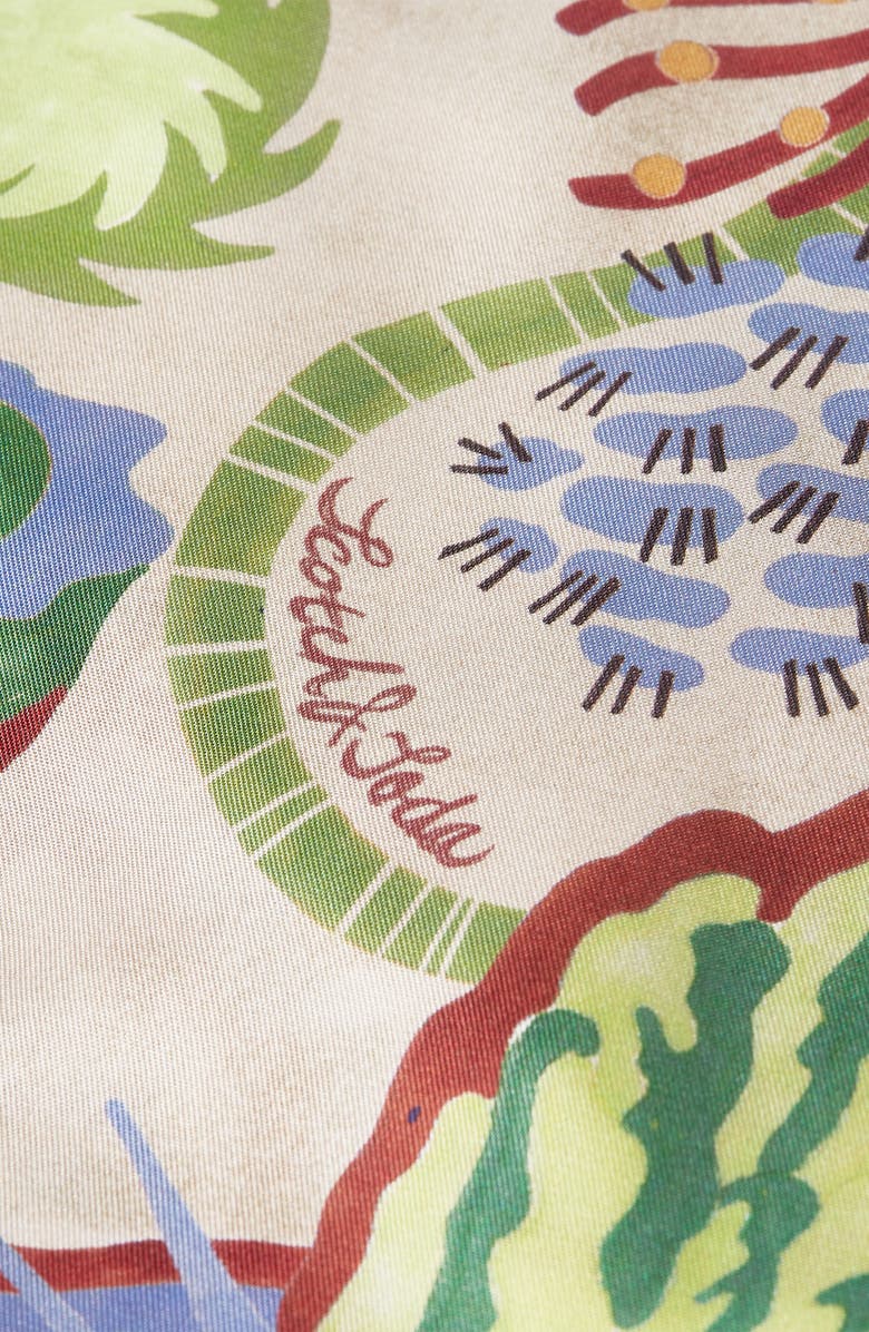 Scotch & Soda Relaxed Fit Print Short Sleeve Button-Up Shirt, Alternate, color, Desert Floral Canyon Clay