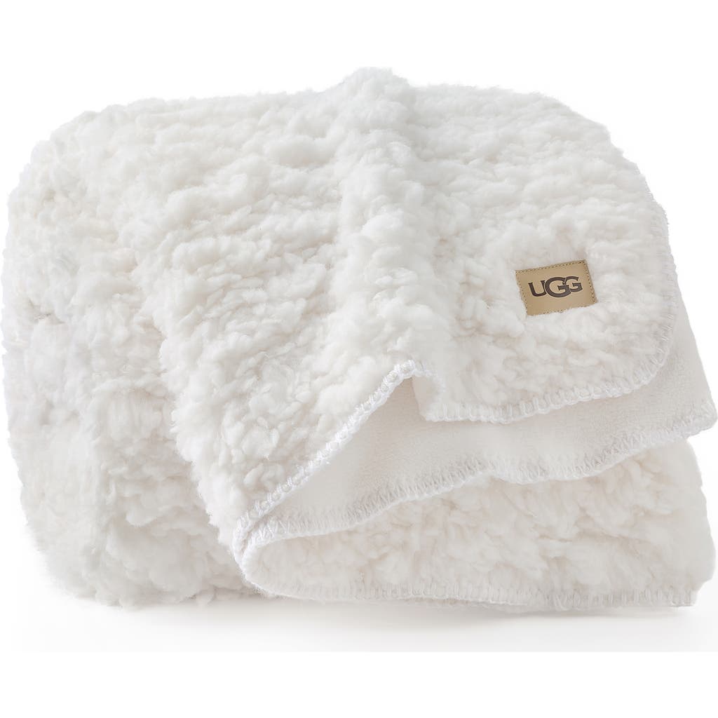 Ugg (r) Shira Fleece Throw Blanket In White
