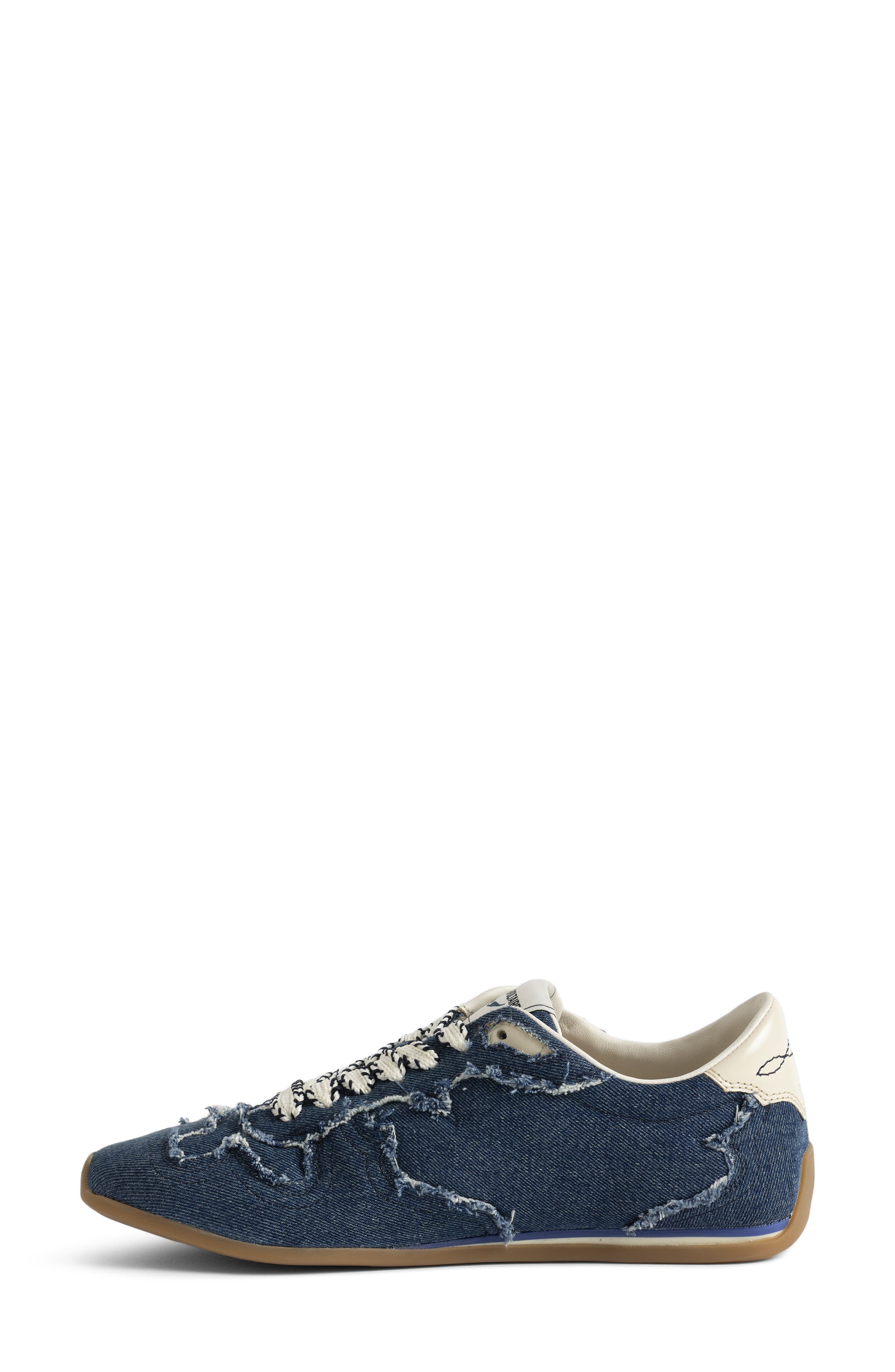 Zadig & Voltaire ZV Denim Dance Sneaker, Alternate, color, Silent