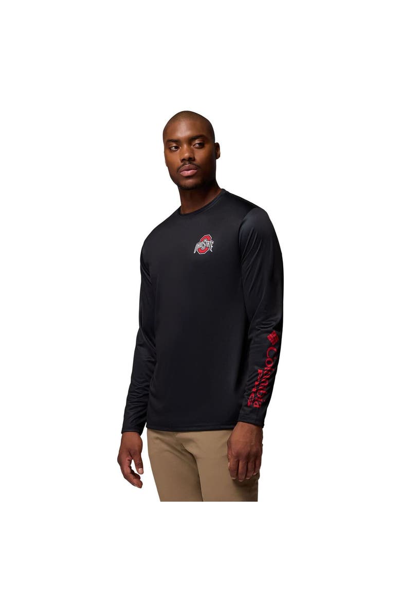 Men's Columbia  Black Ohio State Buckeyes PHG Terminal Shot 3-Hit Long Sleeve T-Shirt, Alternate, color, Black