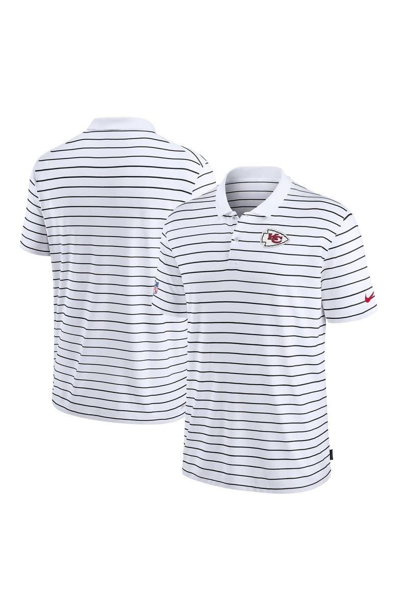 Nike Men's Nike White Kansas City Chiefs Sideline Lock Up Victory Performance Polo, Alternate, color, White