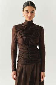 Exquise Drew Turtleneck Blouse