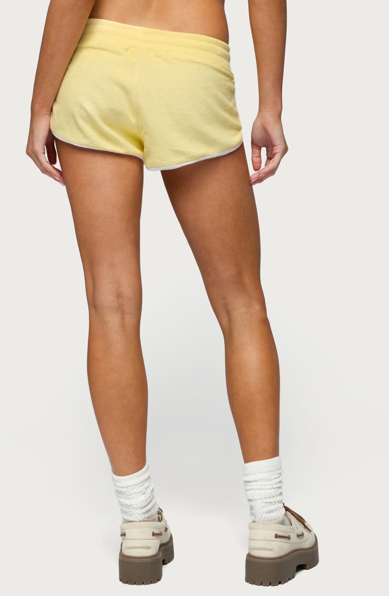 EDIKTED Madilyn Terry Cloth Shorts, Alternate, color, 