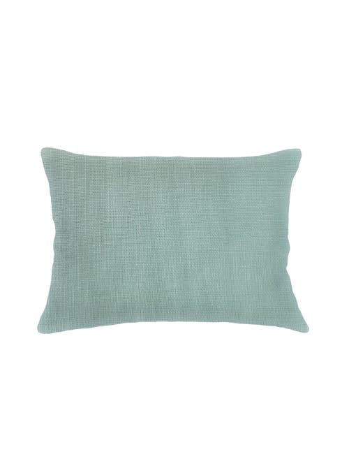 Anaya So Soft Linen Camel Pillow With Down Alternative Insert In Sage