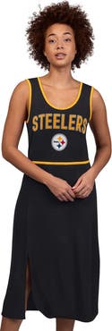 G-III 4HER BY CARL BANKS Women's G-III 4Her by Carl Banks Black Pittsburgh Steelers Center Field Maxi Dress