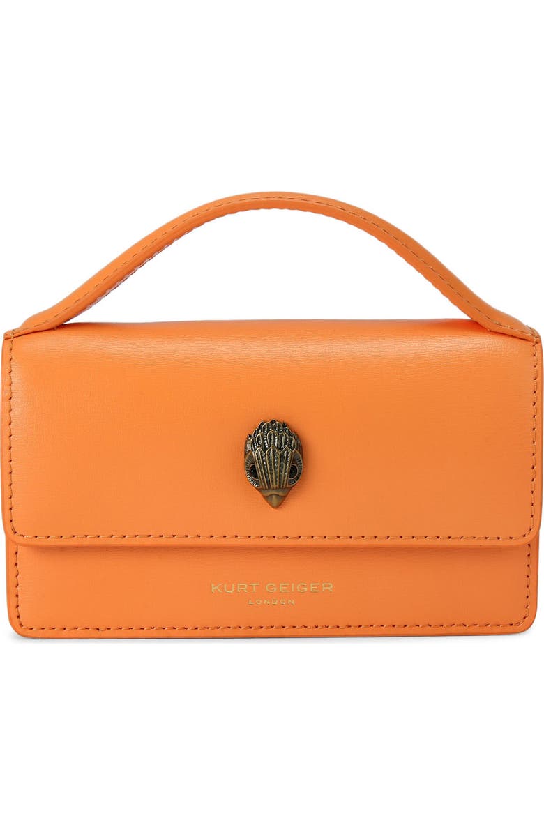 Kurt Geiger London Extra Small Bond Leather Top Handle Bag, Main, color,