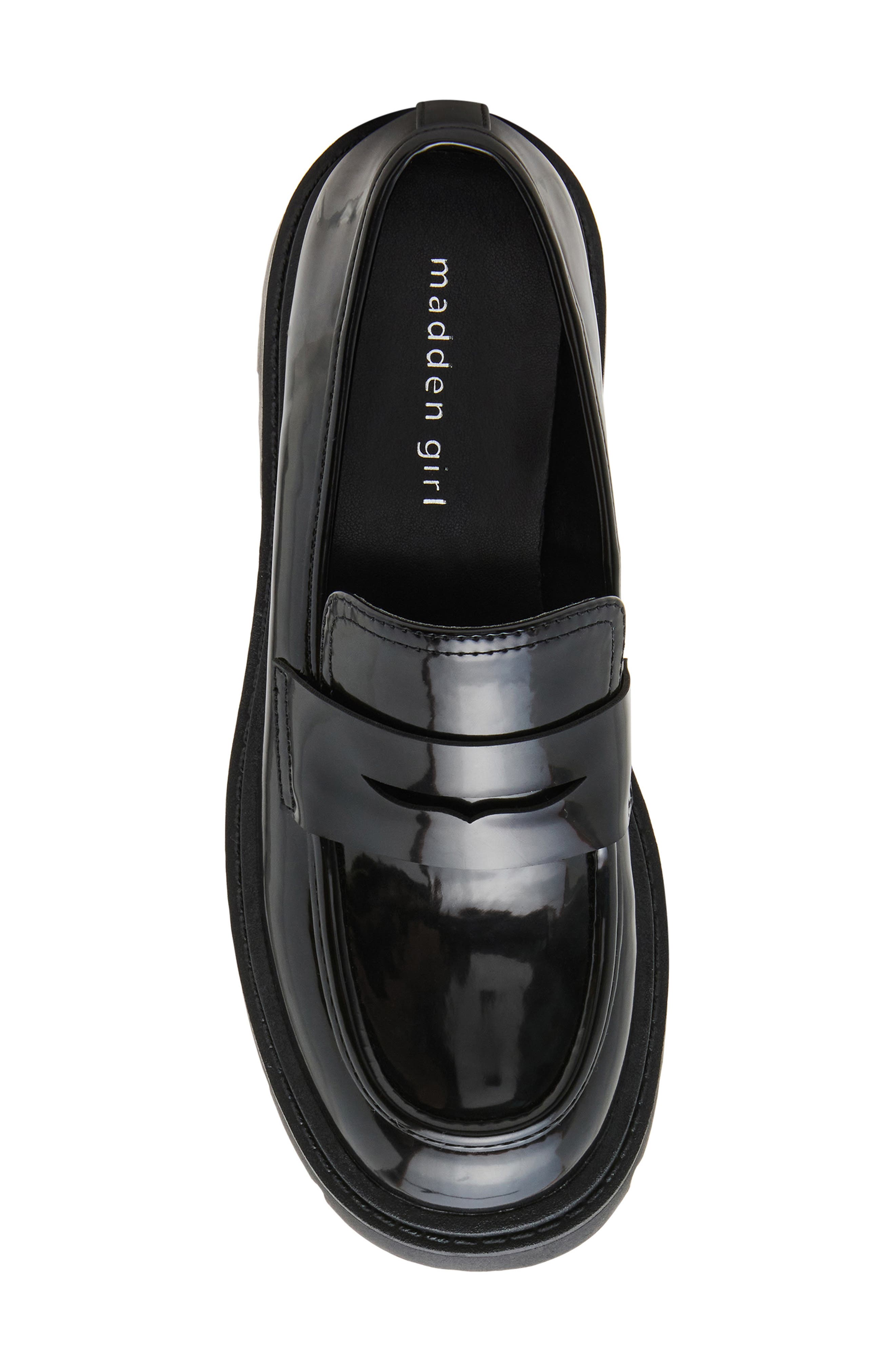 Milliee Faux Leather Penny Loafer, Alternate, color, BLACK BOX