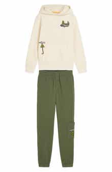 Kids' Embroidered Hoodie & Joggers Set