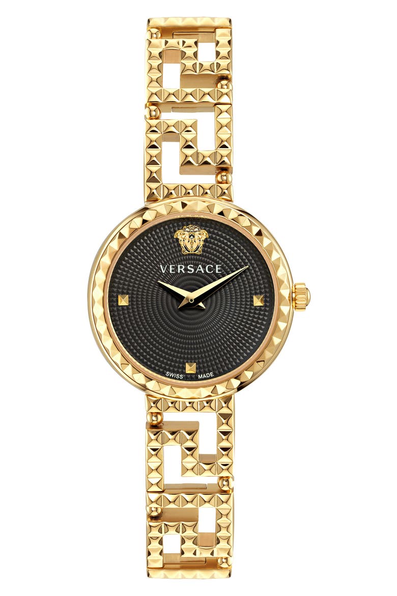 Greca Goddess Bracelet Watch, 28mm, Main, color, IP YELLOW GOLD