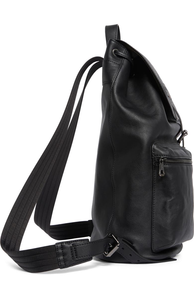 Longchamp LC3D Large Leather Backpack, Alternate, color, Black