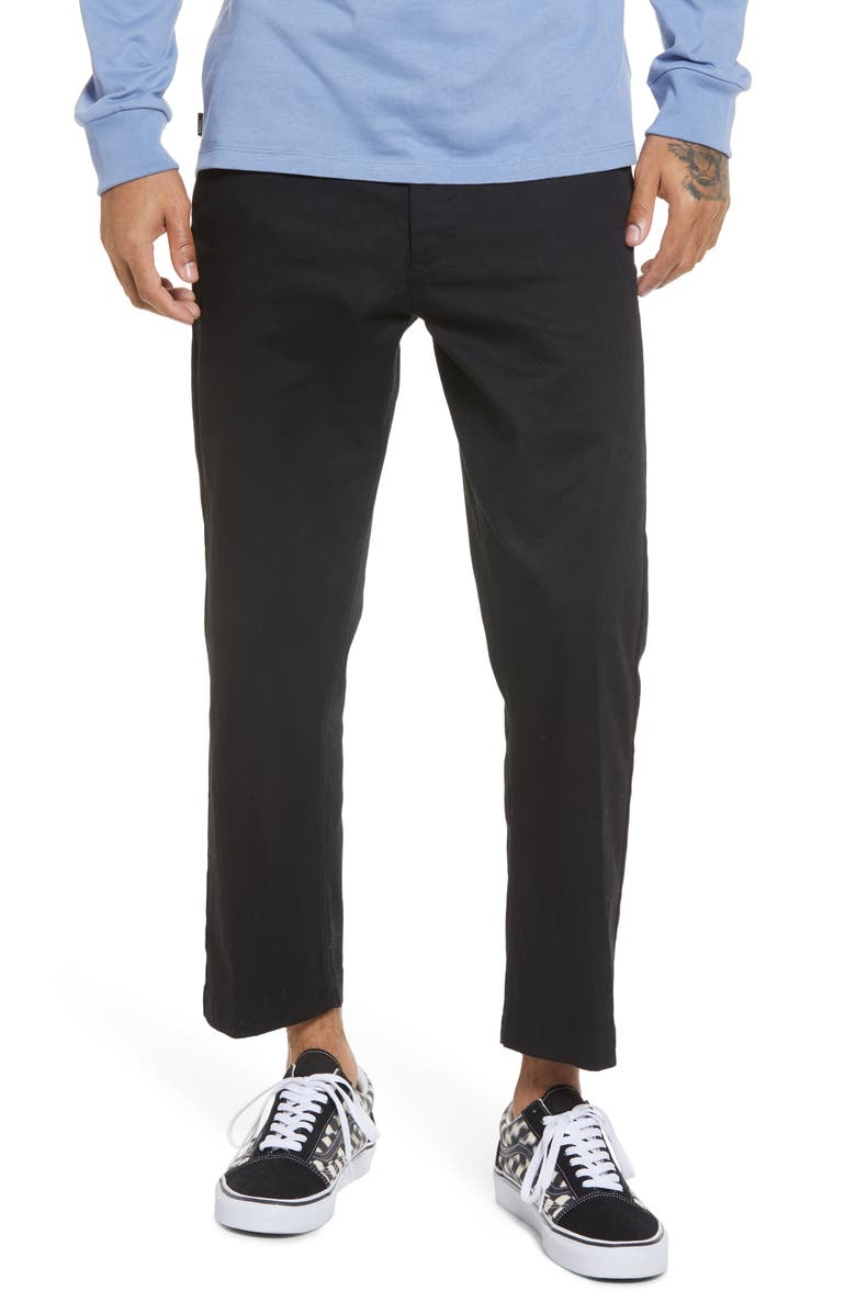 Obey Straggler Flooded Chino Pants, Main, color, 