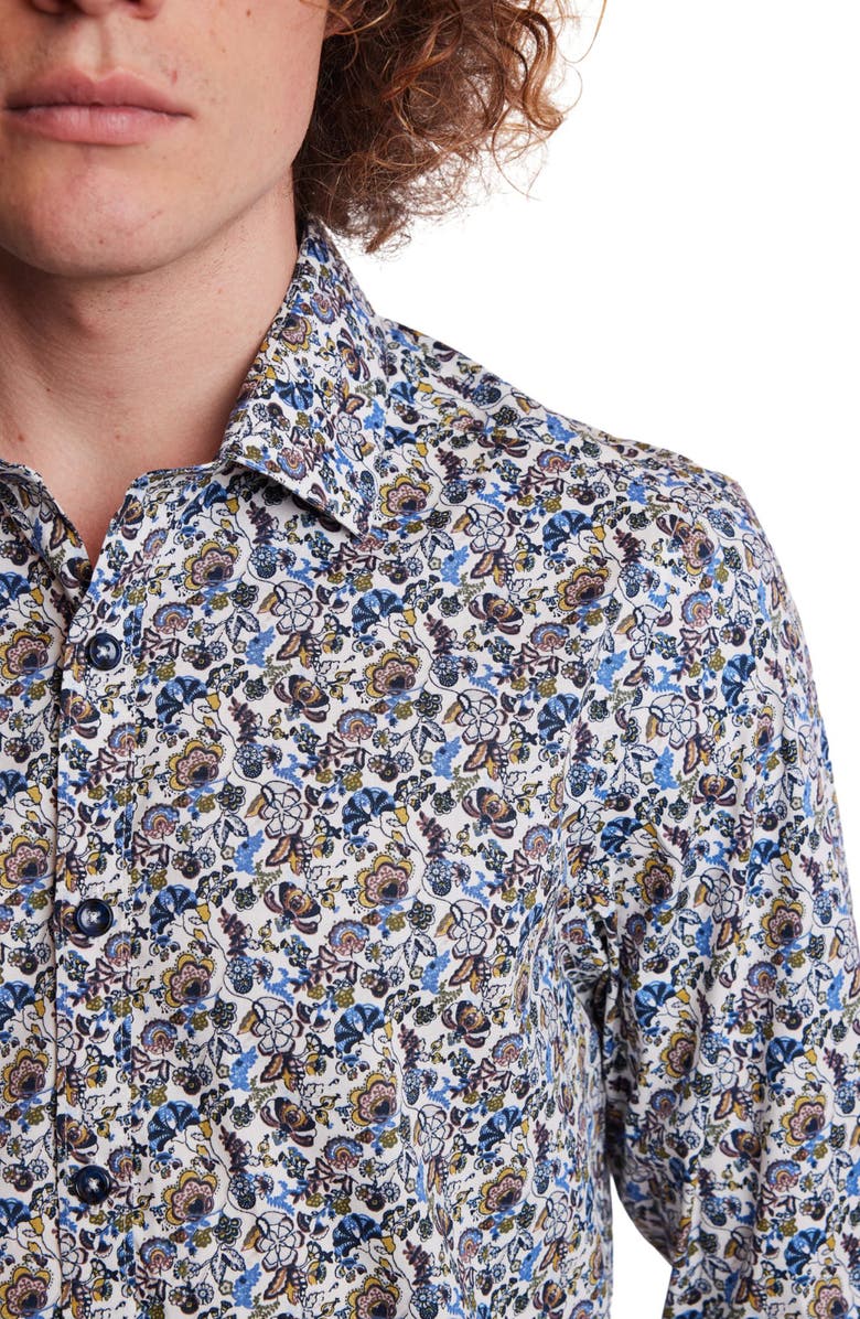 PAISLEY & GRAY Samuel Stretch Cotton Button-Up Shirt, Alternate, color,