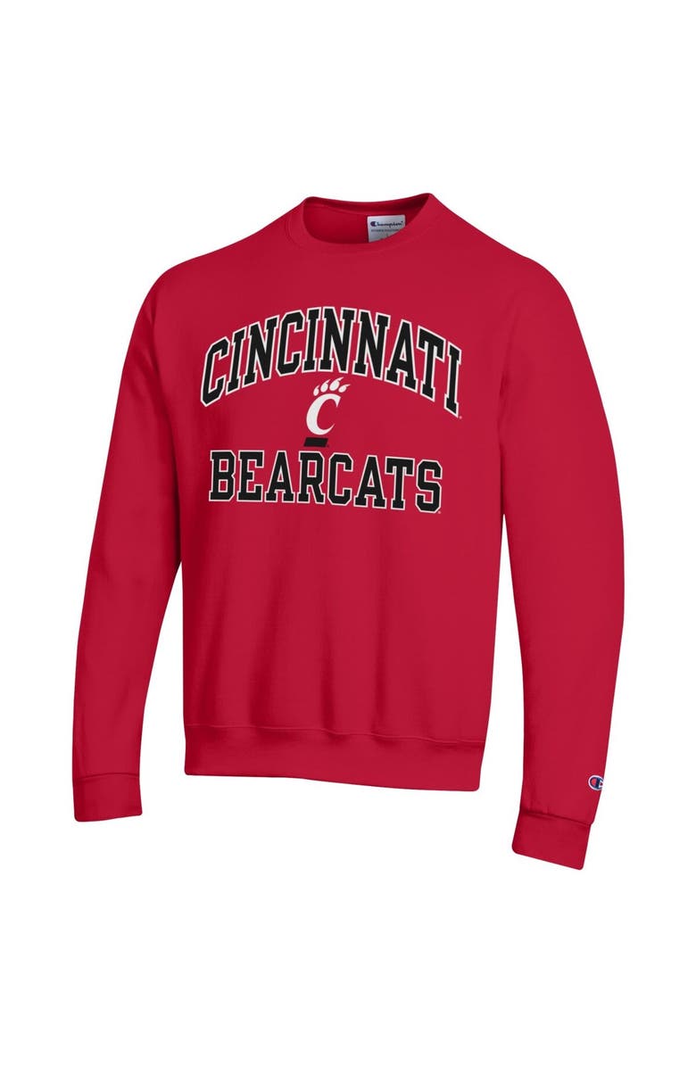 Champion Men's Champion Red Cincinnati Bearcats High Motor Pullover Sweatshirt, Alternate, color, 