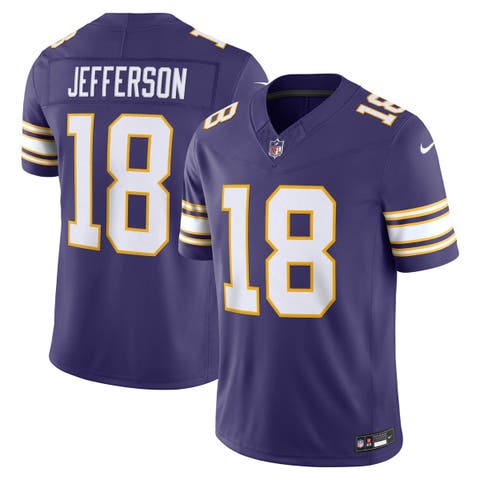 Men's Nike Justin Jefferson Purple Minnesota Vikings Alternate Classic Vapor F.U.S.E. Stitched Limited Jersey