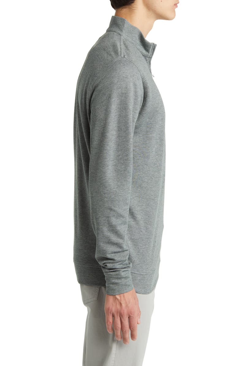 Peter Millar Stripe Crown Comfort Quarter Zip Pullover, Alternate, color, 