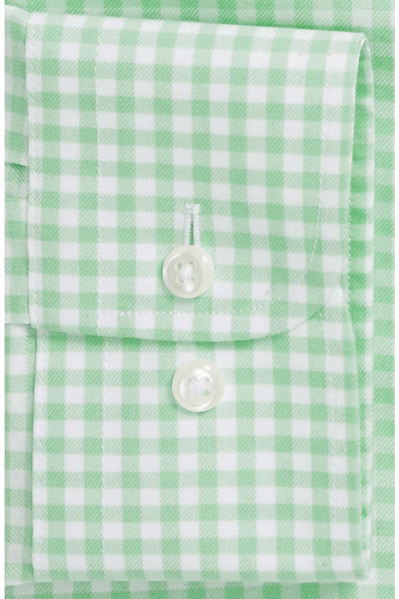 Nordstrom Smartcare™ Wrinkle Free Trim Fit Dress Shirt, Alternate, color, GREEN- ASH