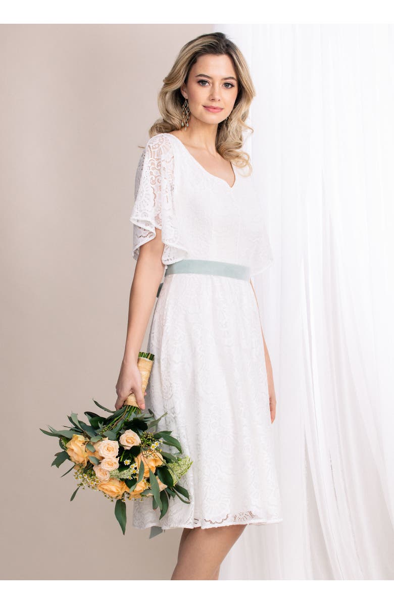 Alie Street London Beth Dress, Alternate, color, Ivory White