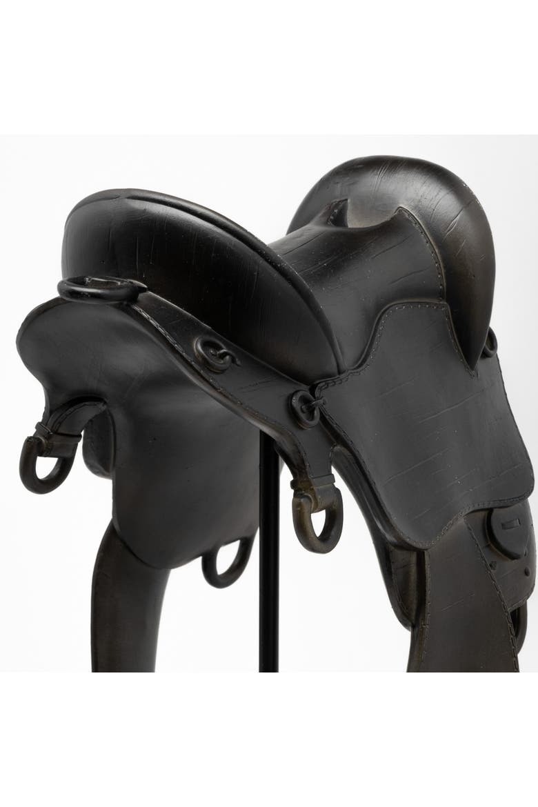 Colt Equestrian-Inspired Horse Saddle, Alternate, color, Black