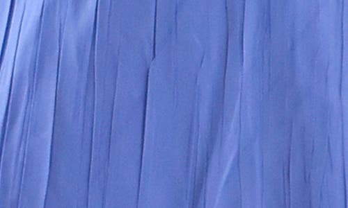 Komarov Charmeuse & Chiffon Blouson Gown In Fregatta Blue