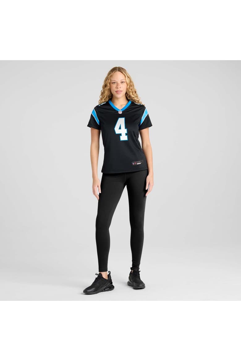 Women's Nike Tetairoa McMillan  Black Carolina Panthers Team Game Jersey, Alternate, color, Black