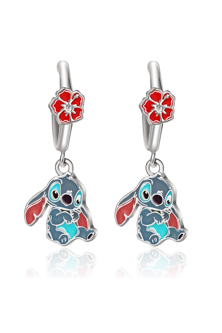 Lilo & Stitch Hoop Earrings, Alternate, color, Blue