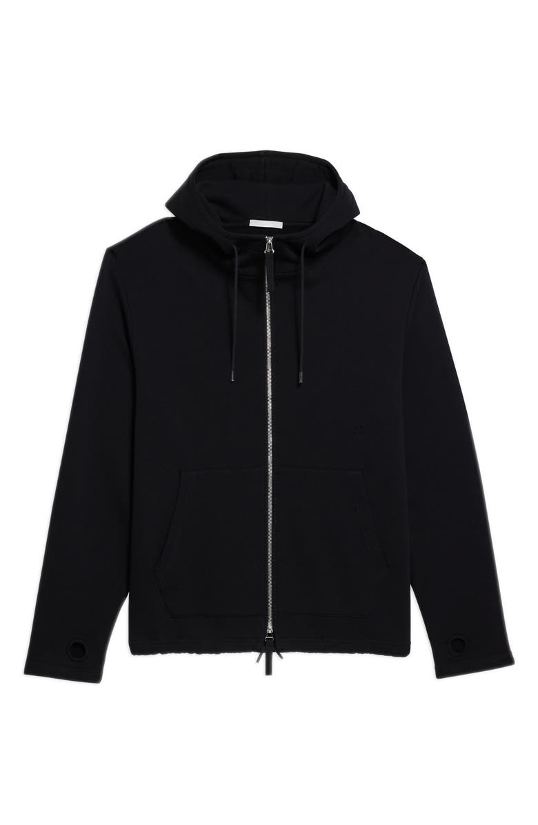 Helmut Lang Front Zip Organic Cotton Hoodie, Alternate, color,
