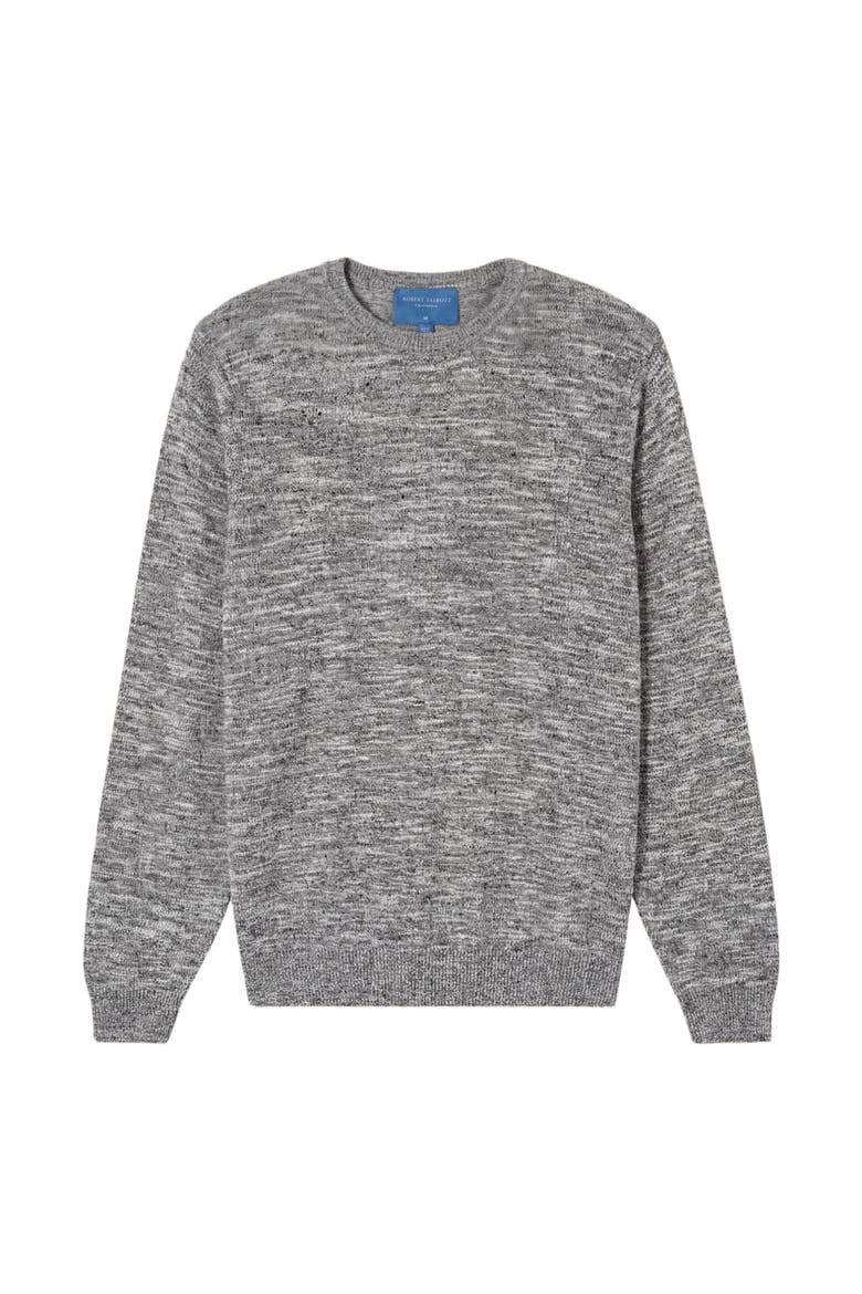 Robbins Linen Silk Crewneck Sweater, Alternate, color, Gray