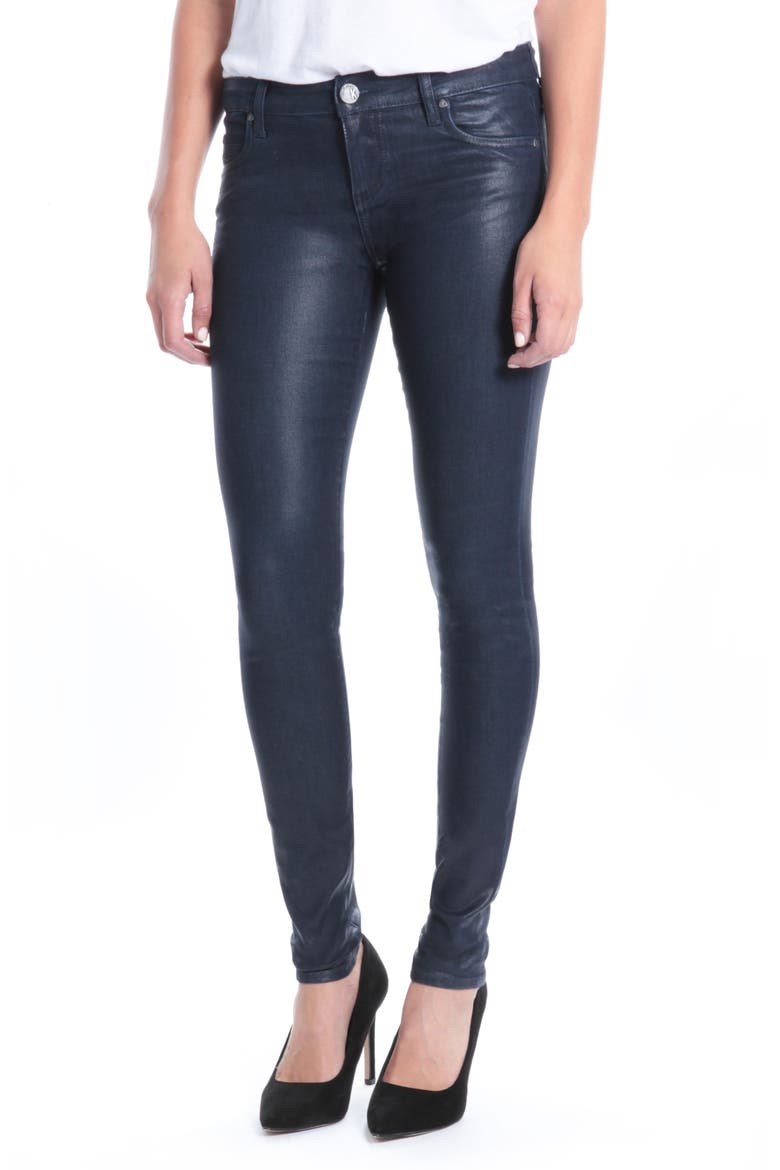 Mia Navy Coated Jeans, Main, color, NAVY