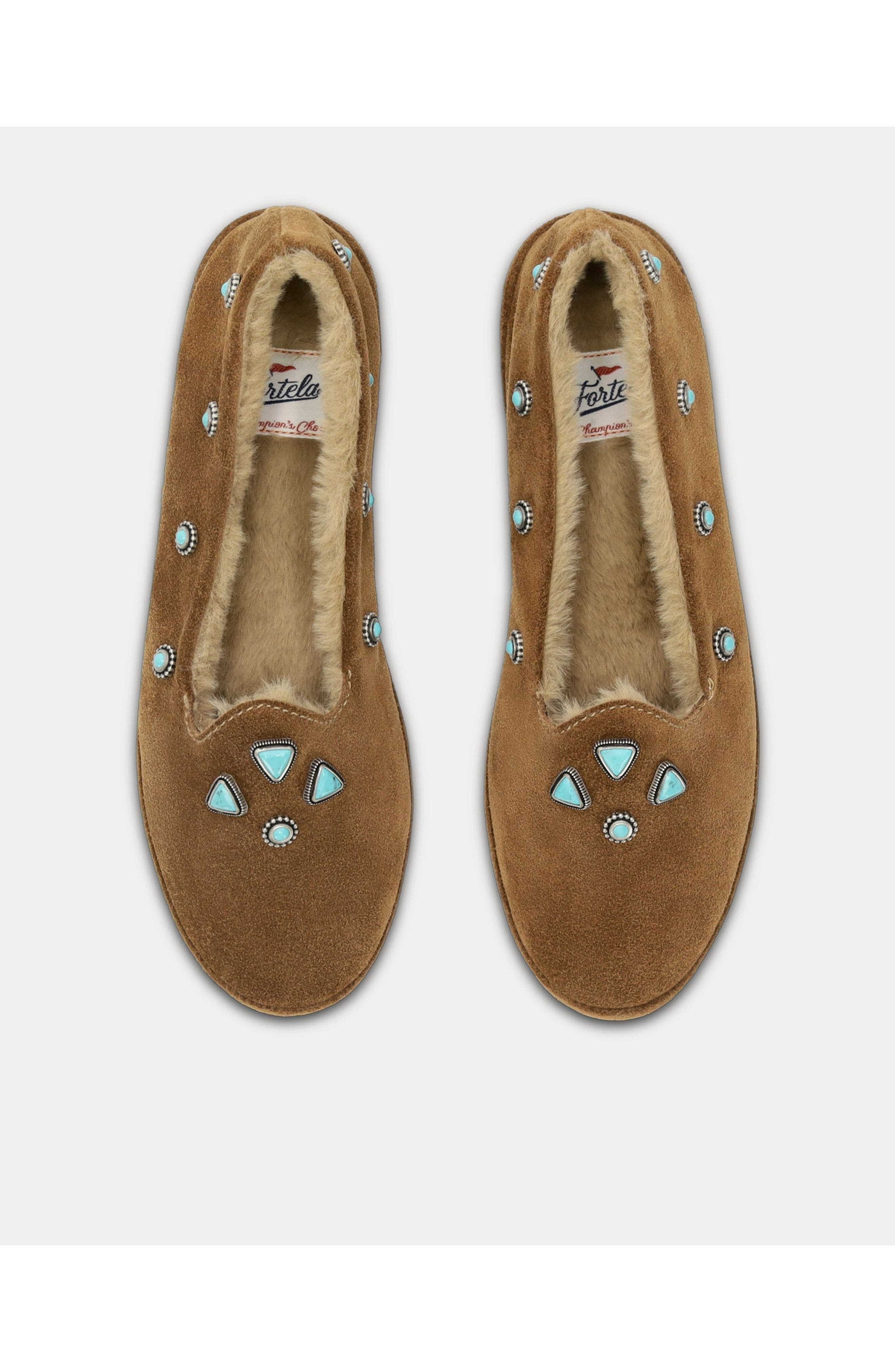 Fortela Friulane Vintage Suede Shoes, Alternate, color, Brown