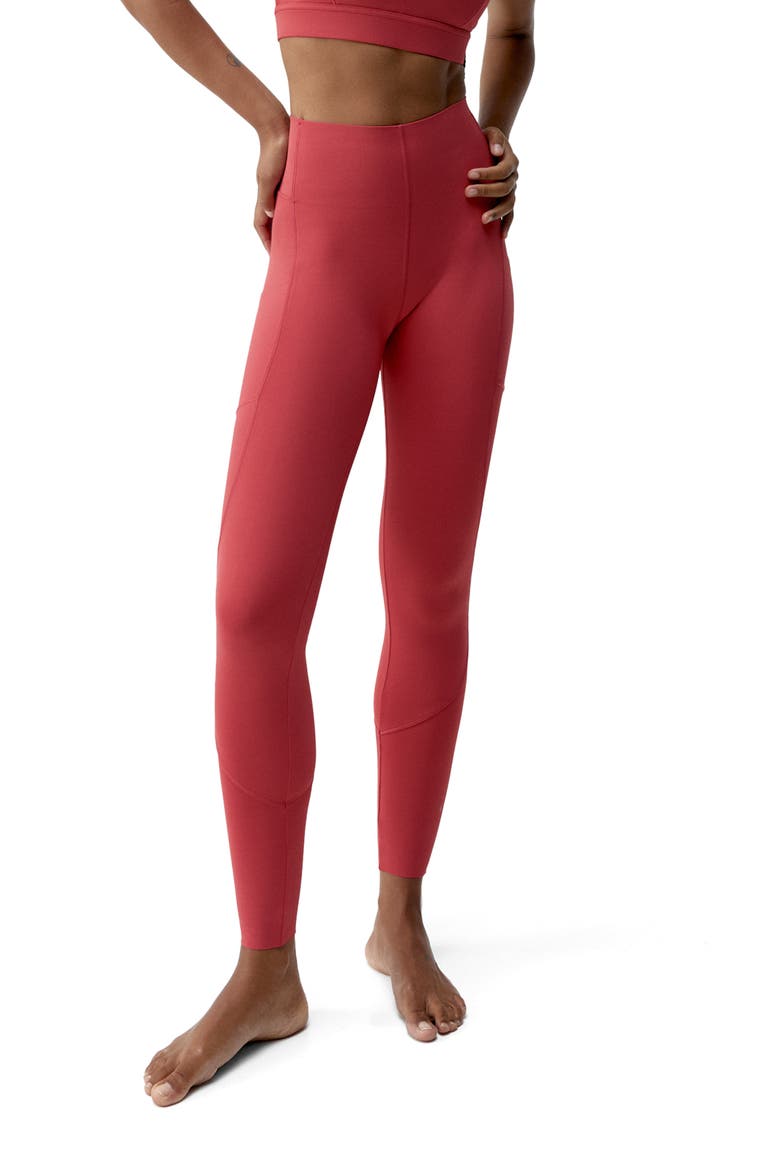 Denise Performance High Rise Sport Legging, Main, color, Goji