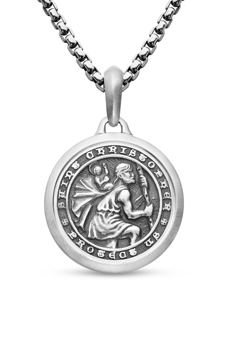 St. Christopher Amulet, Main, color, SILVER