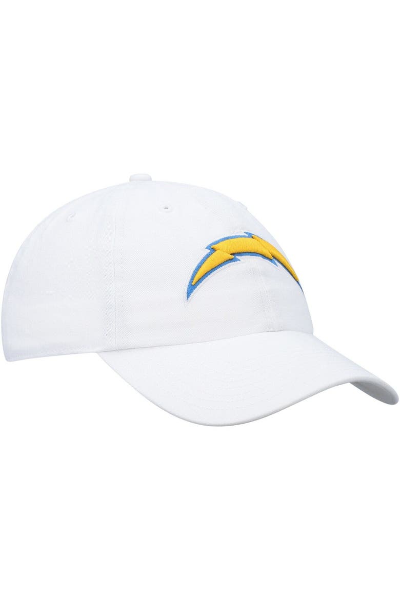 Men's '47 White Los Angeles Chargers Clean Up Adjustable Hat, Alternate, color, White