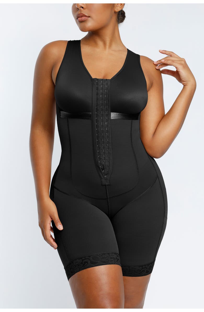 Shapellx AirSlim<sup
®</sup
Post-Surgical Full Coverage Bodysuit, Alternate, color, Black