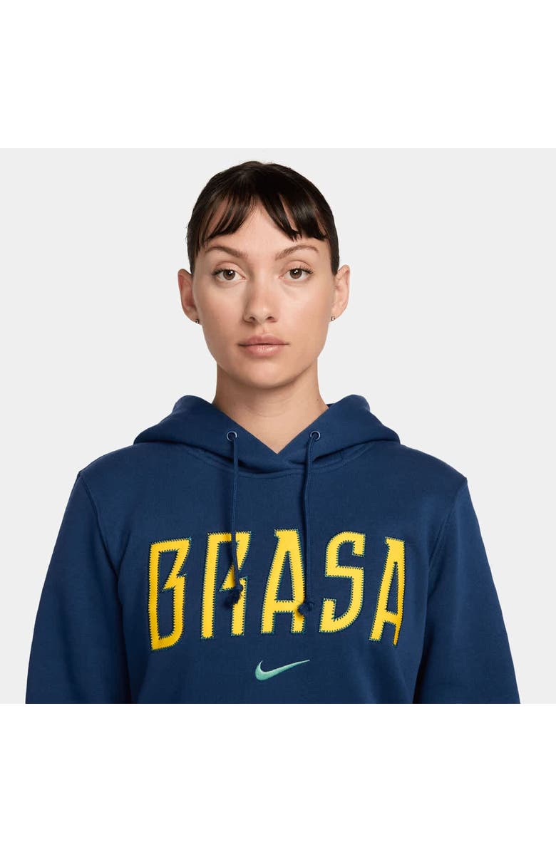 Nike Women's Nike Blue Brazil National Team Phoenix Fleece Hoodie, Alternate, color, Blue