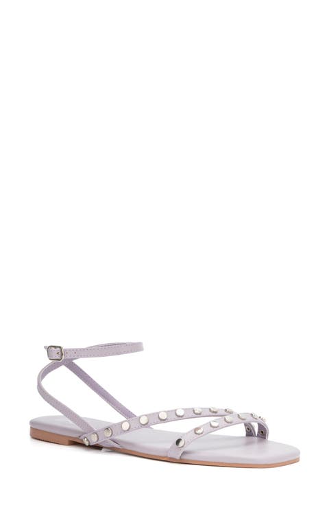 Farra Studded Ankle Strap Sandal (Women)
