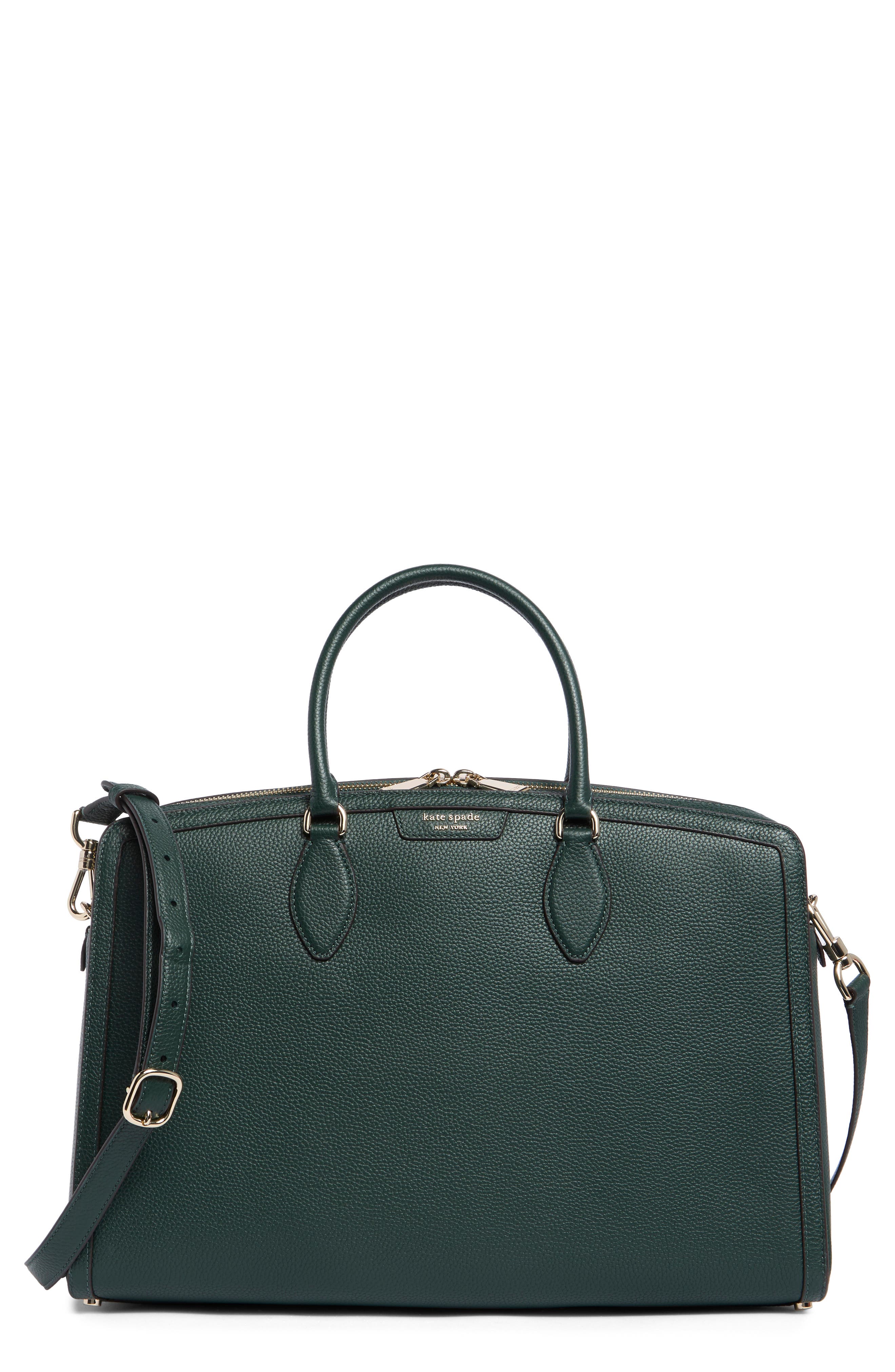 hudson pebbled leather commuter tote