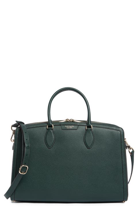 hudson pebbled leather commuter tote