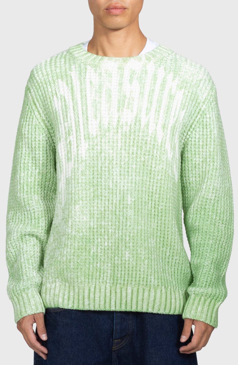 PLEASURES Acid Oversize Sweater, Main, color, Green