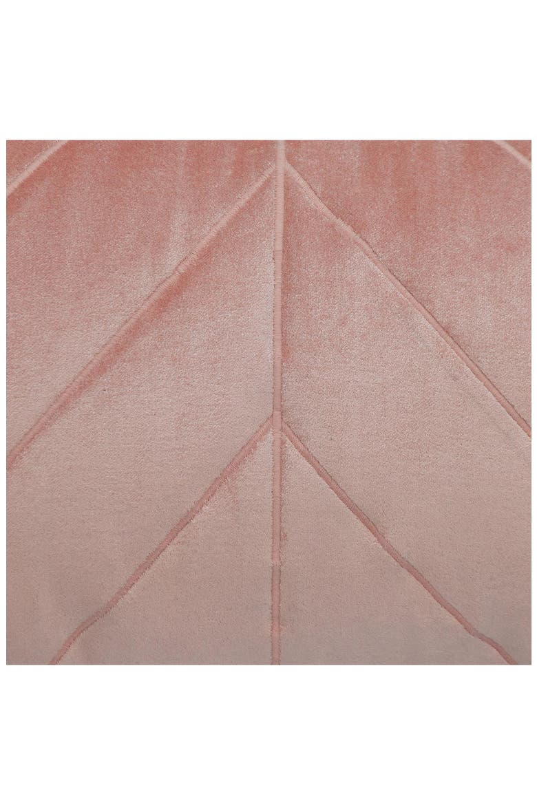 Tobyn Tran Velvet Geometric Stitched Pillow, Alternate, color, PINK
